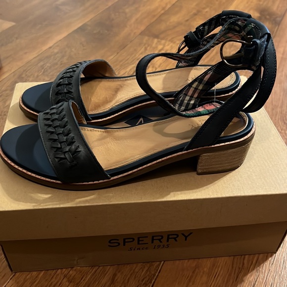 Sperry Seaport Ankle Sandal Navy Size 9 - Picture 2 of 4